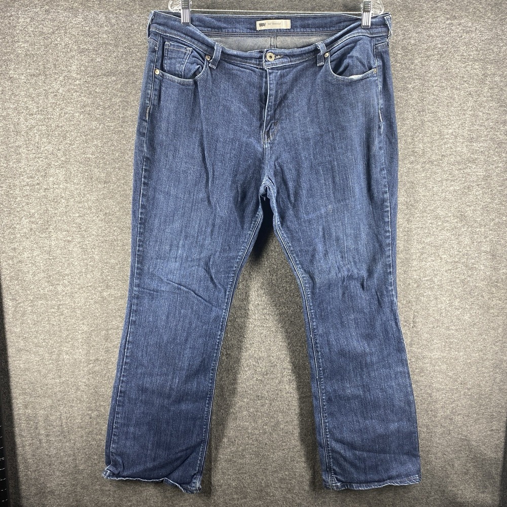 Levi's 515 Bootcut Jeans Womens 16M Blue Medium‎ Wash Mid Rise Denim
